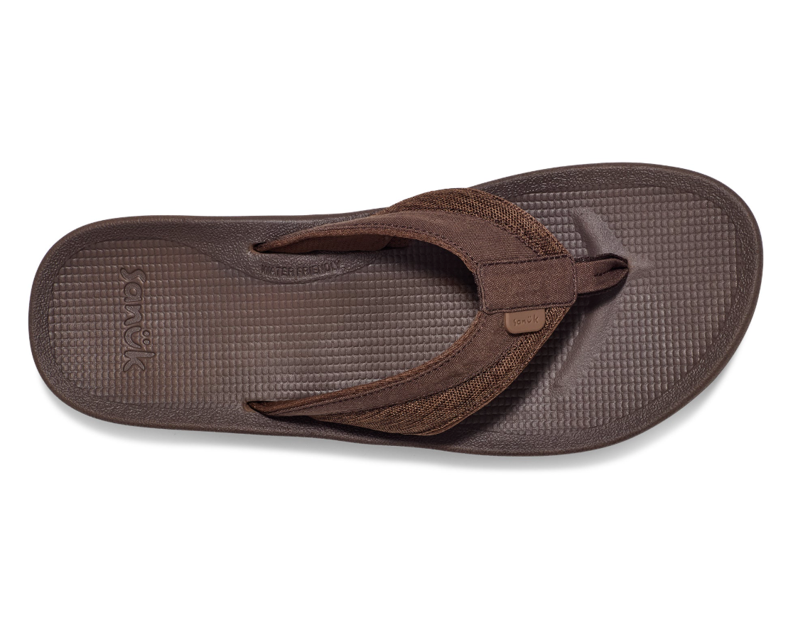Sanuk Mens Cosmic Seas Mesh Sandal Brown