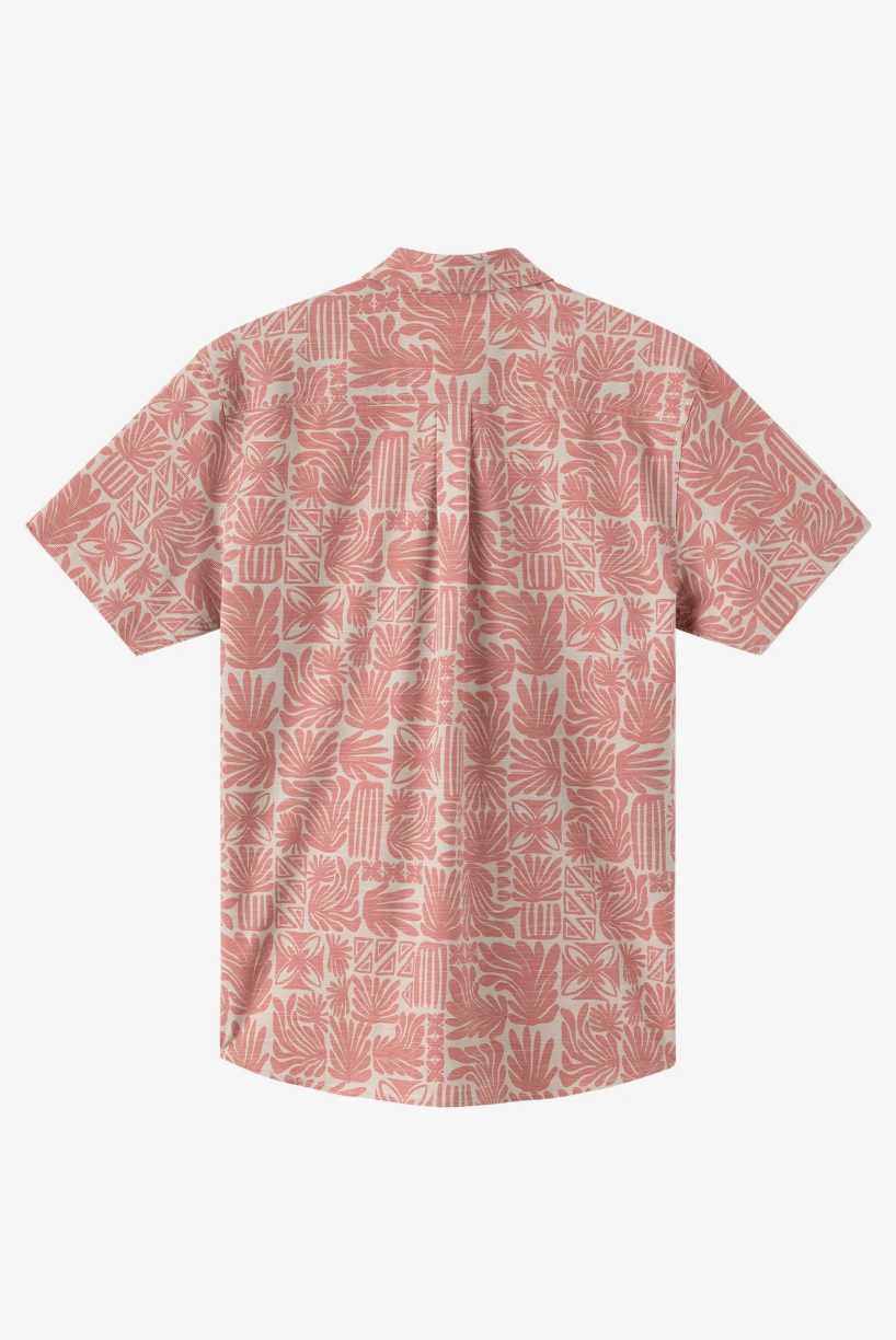 O'Neill UPF Slub Standard Short Sleeve Woven Shirt Khaki