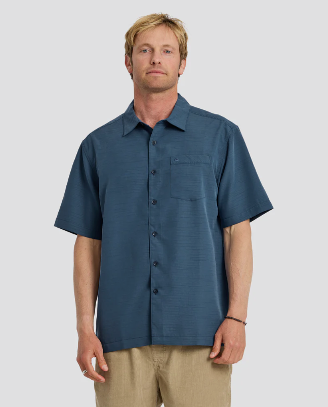 Quiksilver Waterman Centinela Premium Anti-Wrinkle Shirt Navy