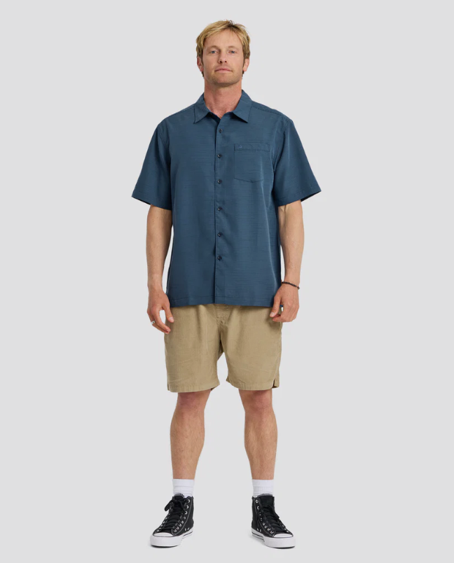 Quiksilver Waterman Centinela Premium Anti-Wrinkle Shirt Navy