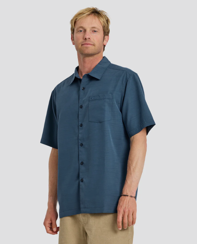 Quiksilver Waterman Centinela Premium Anti-Wrinkle Shirt Navy