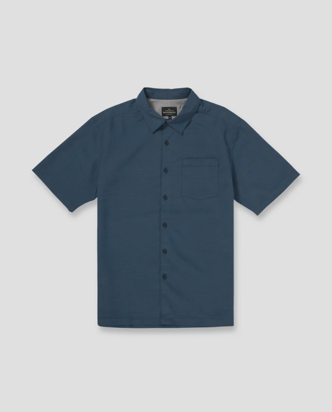 Quiksilver Waterman Centinela Premium Anti-Wrinkle Shirt Navy