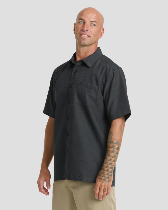 Quiksilver Waterman Centinela Premium Anti-Wrinkle Shirt Black