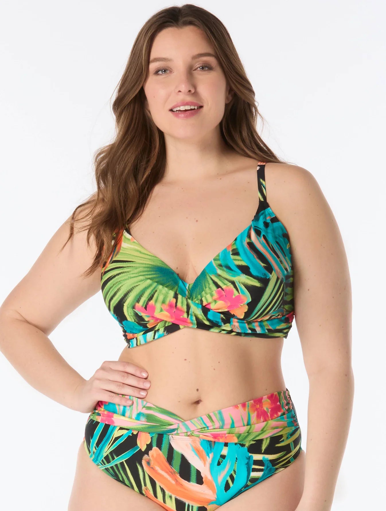 Coco Reef Curve Underwire Bra Sized Wrap Bikini Top - Island Grove
