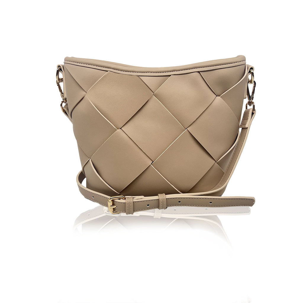 Espe Kimberly Bucket Crossbody Bag Beige