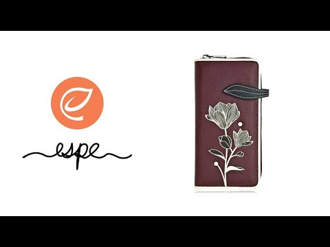 Espe Peony Clutch Wallet Grey
