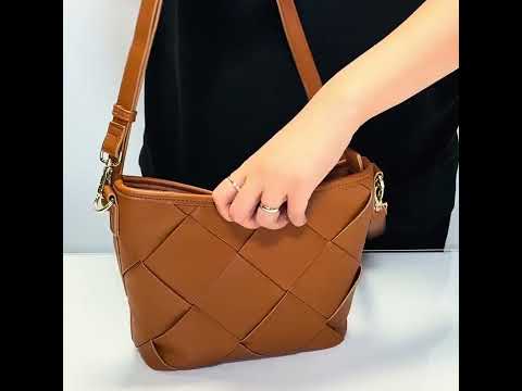 Espe Kimberly Bucket Crossbody Bag Beige